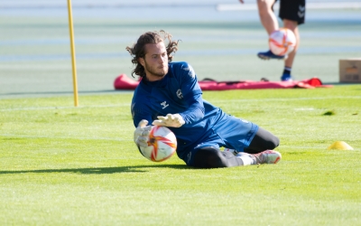 Bernad en un entrenament a Sant Oleguer | Roger Benet